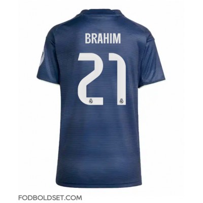 Real Madrid Brahim Diaz #21 Udebanetrøje Dame 2025-26 Kortærmet Real Madrid Brahim Diaz #21 Udebanetrøje Dame 2025-26 Kortærmet